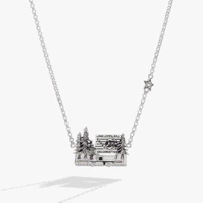 Alex And Ani The Twilight Saga Forks Necklace In Silver