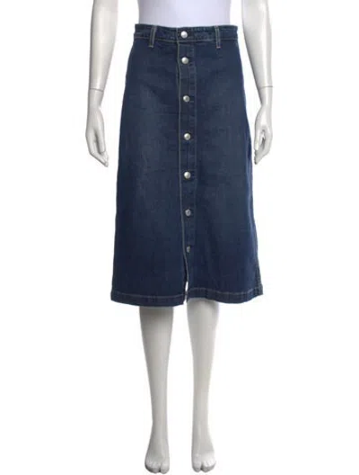 Pre-owned Alexa Chung Midi Length Skirt In Blue