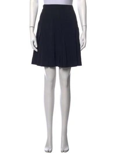 Pre-owned Alexander Mcqueen Acetate Mini Skirt In Black