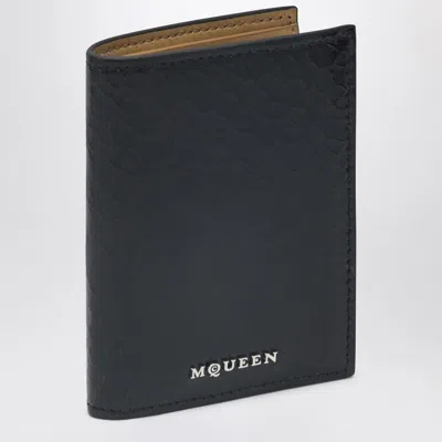 Alexander Mcqueen Black/tan Bi-fold Wallet