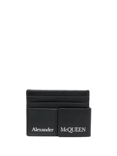 Alexander Mcqueen Card Holder In Black