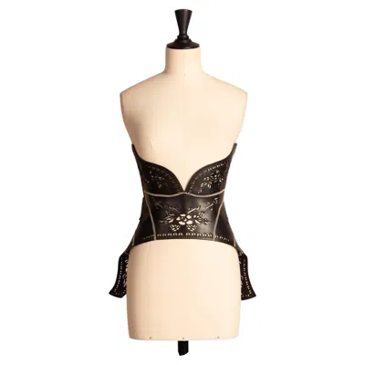 Pre-owned Alexander Mcqueen Corset  Par Lee Mcqueen In White
