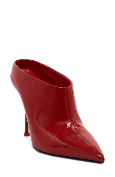 Alexander Mcqueen Thorn Pointed Toe Mule In Red
