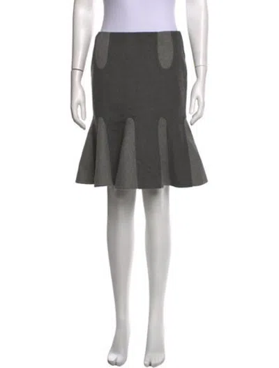 Pre-owned Alexander Mcqueen Vintage Mini Skirt In Grey