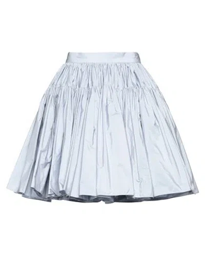 Alexander Mcqueen Woman Mini Skirt Light Blue Size 6 Polyester