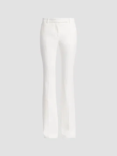 Alexander Mcqueen Women's Narrow Bootcut Trousers In Ivory