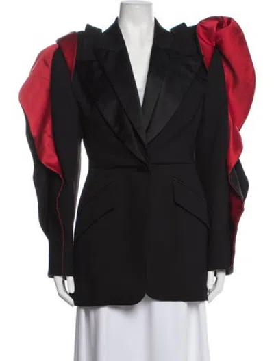 Pre-owned Alexander Mcqueen Wool Coat In Black