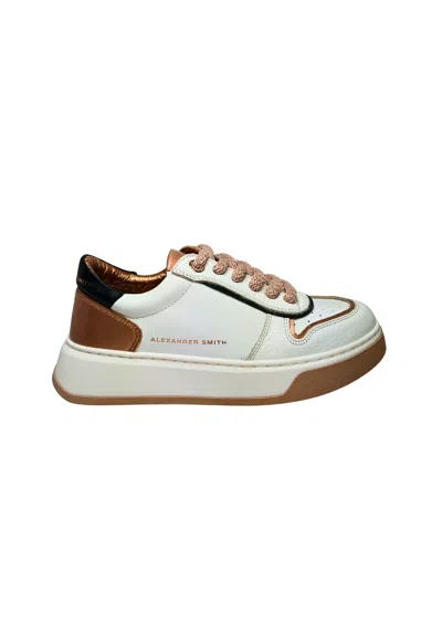 Alexander Smith Women's Shoes  Sneakers Harrow Woman-white Copper In Multi