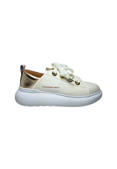 Alexander Smith Women's Shoes  Sneakers Queen-white Gold