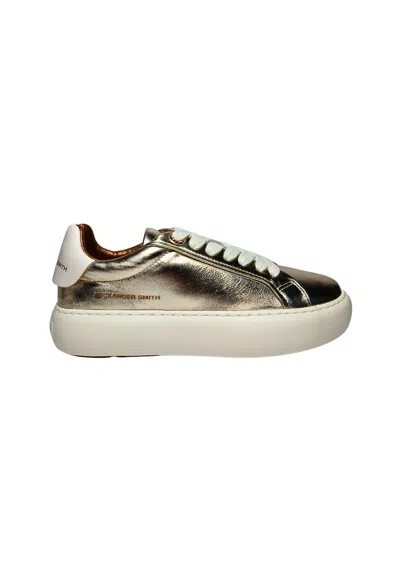 Alexander Smith Women's Shoes  Soho Woman Gold White Sneakers