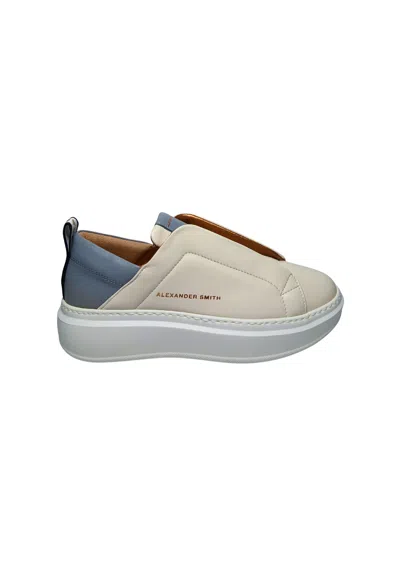 Alexander Smith Women's Shoes  Wenbley Slip-on Woman Off White Azure In Multi