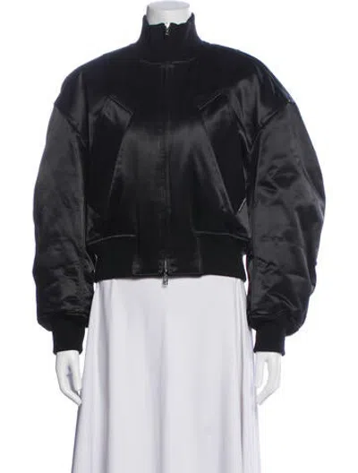 Pre-owned Alexander Wang Bomber Jacket In Black