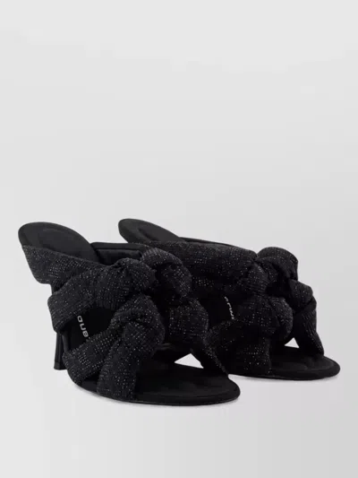 Alexander Wang Crystal-embellished Mules In Black
