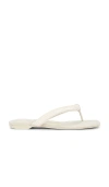 Alexander Wang Jenna Tubular Flat Thong Sandal In Vanilla