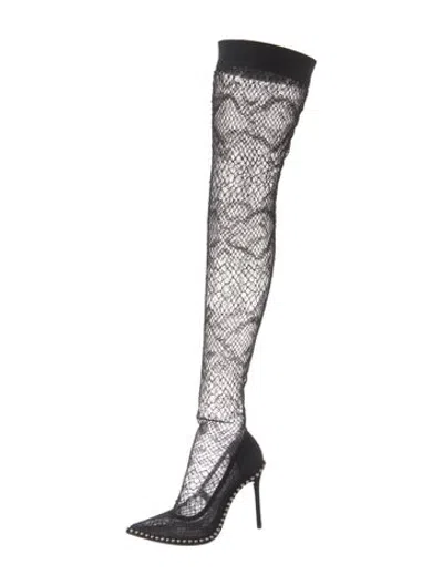 Pre-owned Alexander Wang Lace Lace Pattern Pumps In Black
