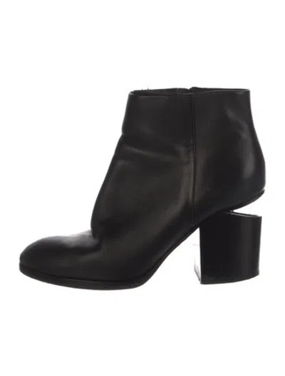 Pre-owned Alexander Wang Leather Boots In Black