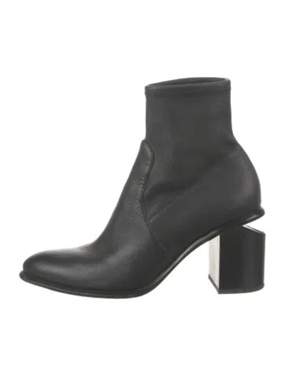 Pre-owned Alexander Wang Leather Boots In Black