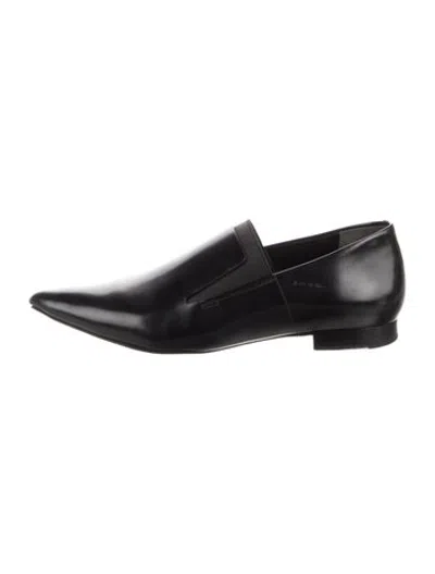 Pre-owned Alexander Wang Leather Loafers In Black