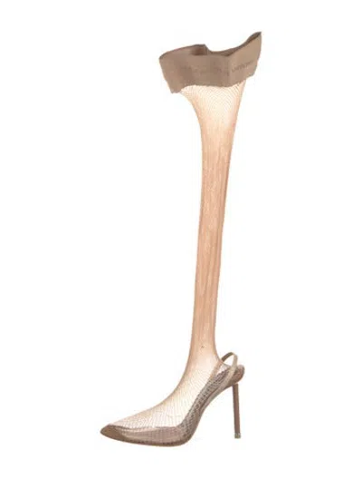 Pre-owned Alexander Wang Nylon Boots In Neutrals