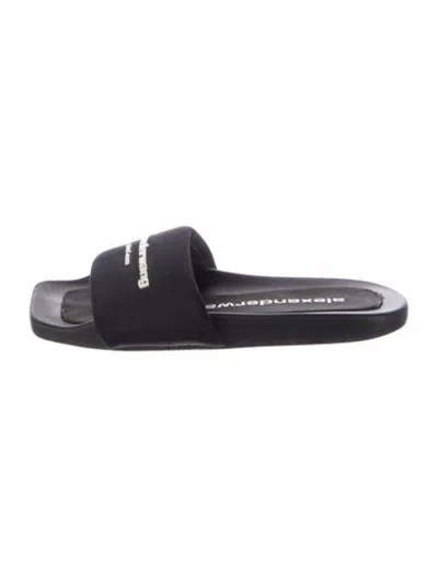 Pre-owned Alexander Wang Slides In Blue