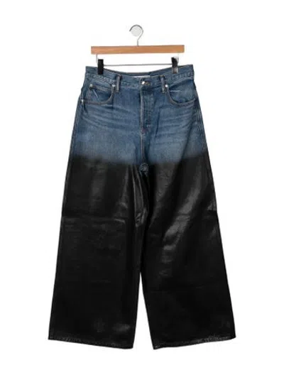 Pre-owned Alexander Wang Straight-leg Jeans In Black