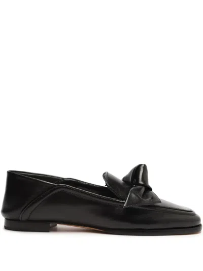 Alexandre Birman Clarita Leather Loafers In Schwarz