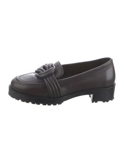 Pre-owned Alexandre Birman Leather Loafers In Brown