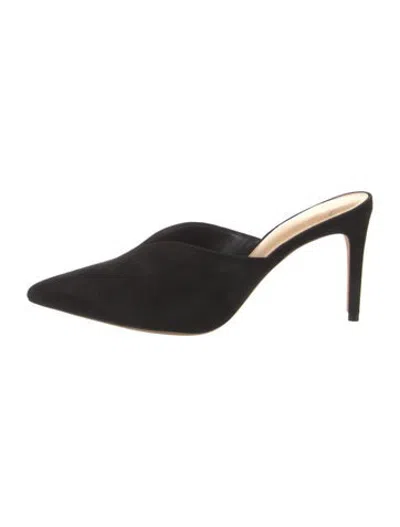 Pre-owned Alexandre Birman Suede Mules In Black