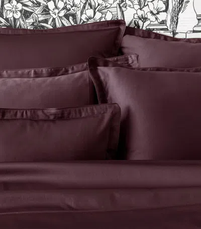 Alexandre Turpault Cotton Teophile Oxford Pillowcase In Purple