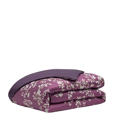 Alexandre Turpault Organic Cotton Vivienne King Duvet Cover In Purple