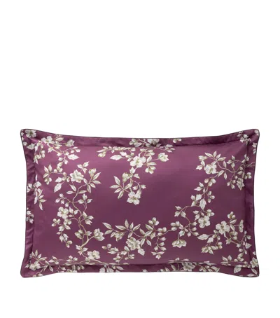 Alexandre Turpault Organic Cotton Vivienne Oxford Pillowcase In Purple