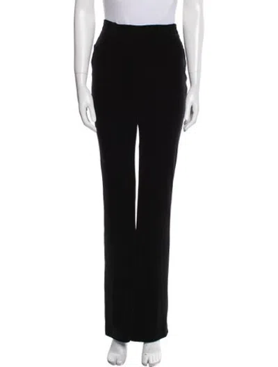 Pre-owned Alexandre Vauthier Wide Leg Pants In Black