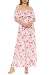 Alexia Admor Katya Off The Shoulder Maxi Dress In Ivory Floral