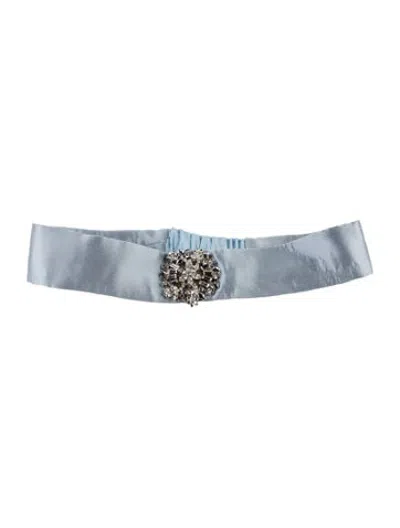Pre-owned Alexia Maria Crystal Embellishment Headband In Blue