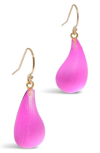 Alexis Bittar Lucite® Dewdrop Earrings In Azalea