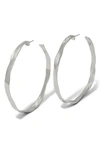 Alexis Bittar Molten X-large Hoop Earrings In Silver