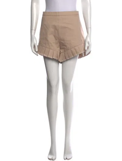 Pre-owned Alexis Mini Shorts In Brown/neutrals