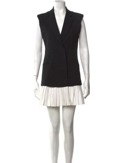 Pre-owned Alexis Wool Mini Dress In Black