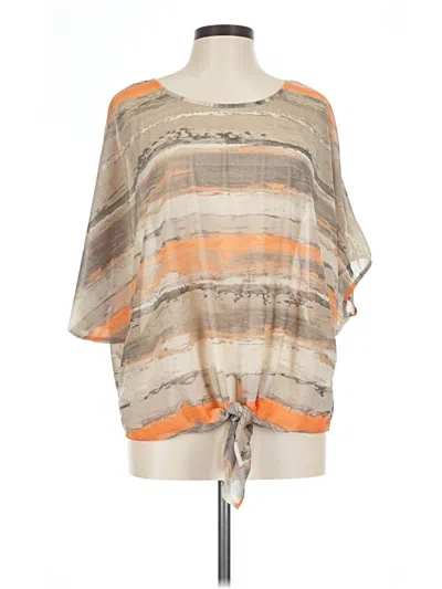 Pre-owned Alfani 3/4 Sleeve Blouse In Orange