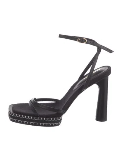 Pre-owned Alias Mae Sandals In Black