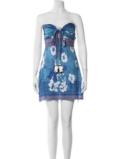 Pre-owned Alicia Bell Floral Print Mini Dress W/ Tags In Multicolor