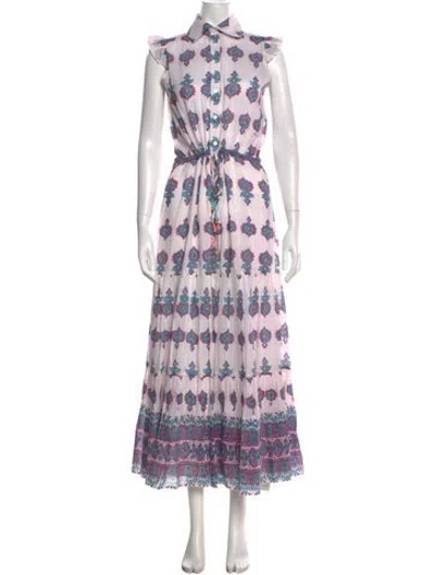 Pre-owned Alicia Bell Printed Long Dress W/ Tags In Pink