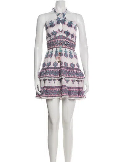 Pre-owned Alicia Bell Printed Mini Dress W/ Tags In Pink