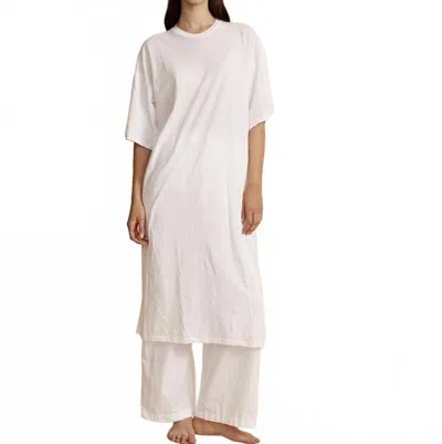 All Three Torri Dress In White