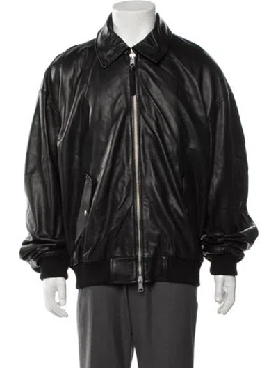 Pre-owned Allsaints Bomber Jacket In Black