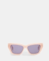 Allsaints Kitty Rectangular Cat Eye Sunglasses In Pink