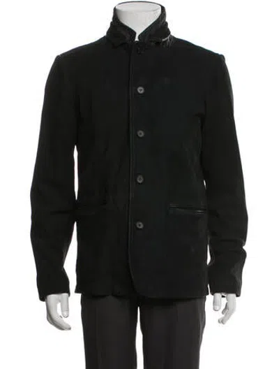 Pre-owned Allsaints Leather Jacket In Black