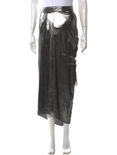 Pre-owned Allsaints Long Skirt In Grey