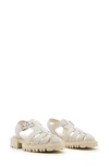 Allsaints Nessa Fisherman Sandal In Chalk White