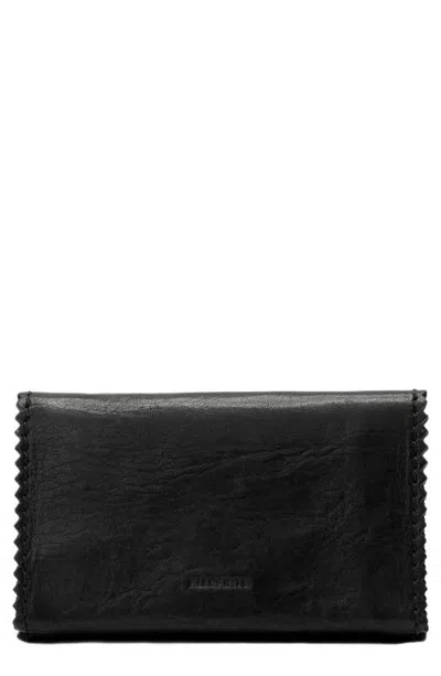 Allsaints Siloh French Wallet In Black
